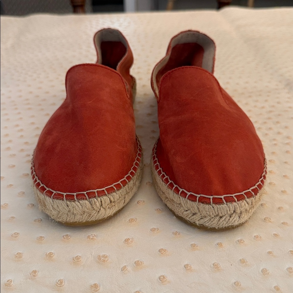 Free People red leather espadrilles